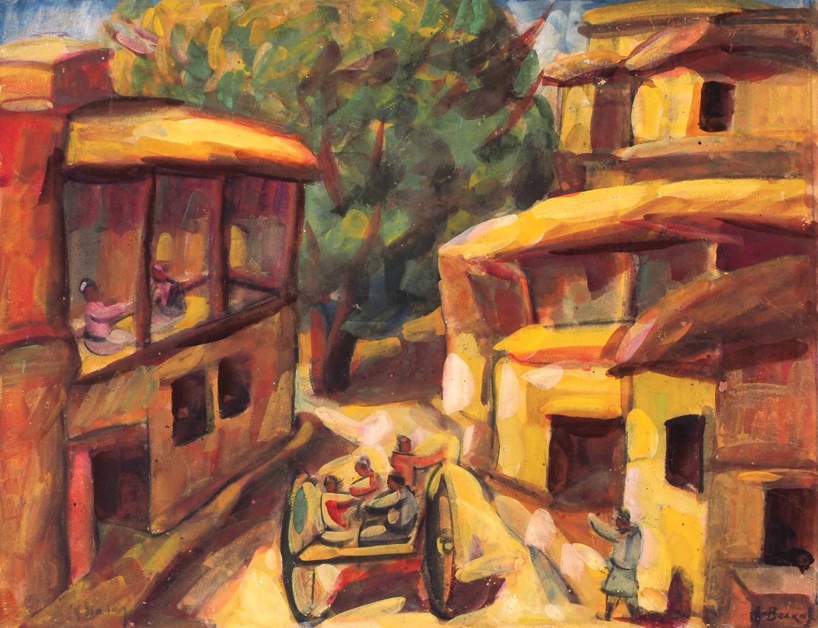 Александр Волков  Улица старого города. 1935 Музей 