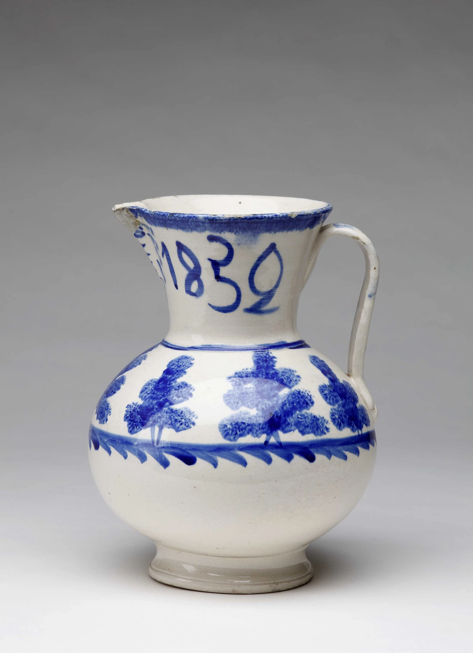 Кувшин. 1852  Россия, Московская губ., с. Гжель