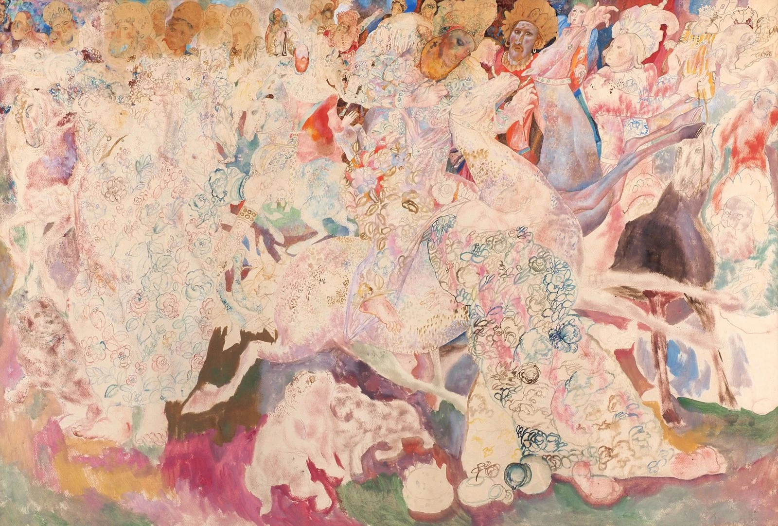 Павел Филонов . Поклонение волхвов, 1914 © Собрание Игоря Сановича