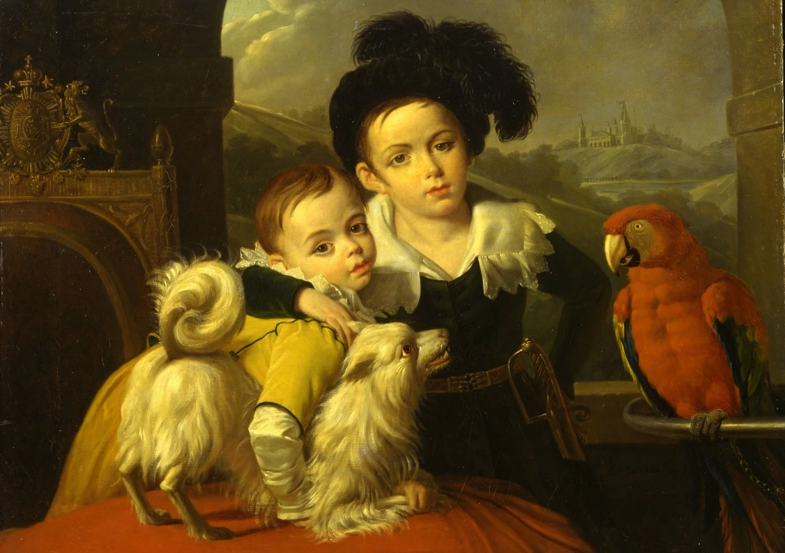 Никола де КУРТЕЙЛЬ «ПОРТРЕТ БРАТЬЕВ КОЛОСОВЫХ». 1819. Музей-усадьба «Архангельское»