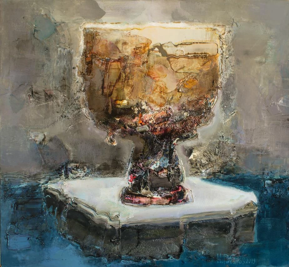 Н.И. Рыбаков. Чаша на бирюзовом. 2019