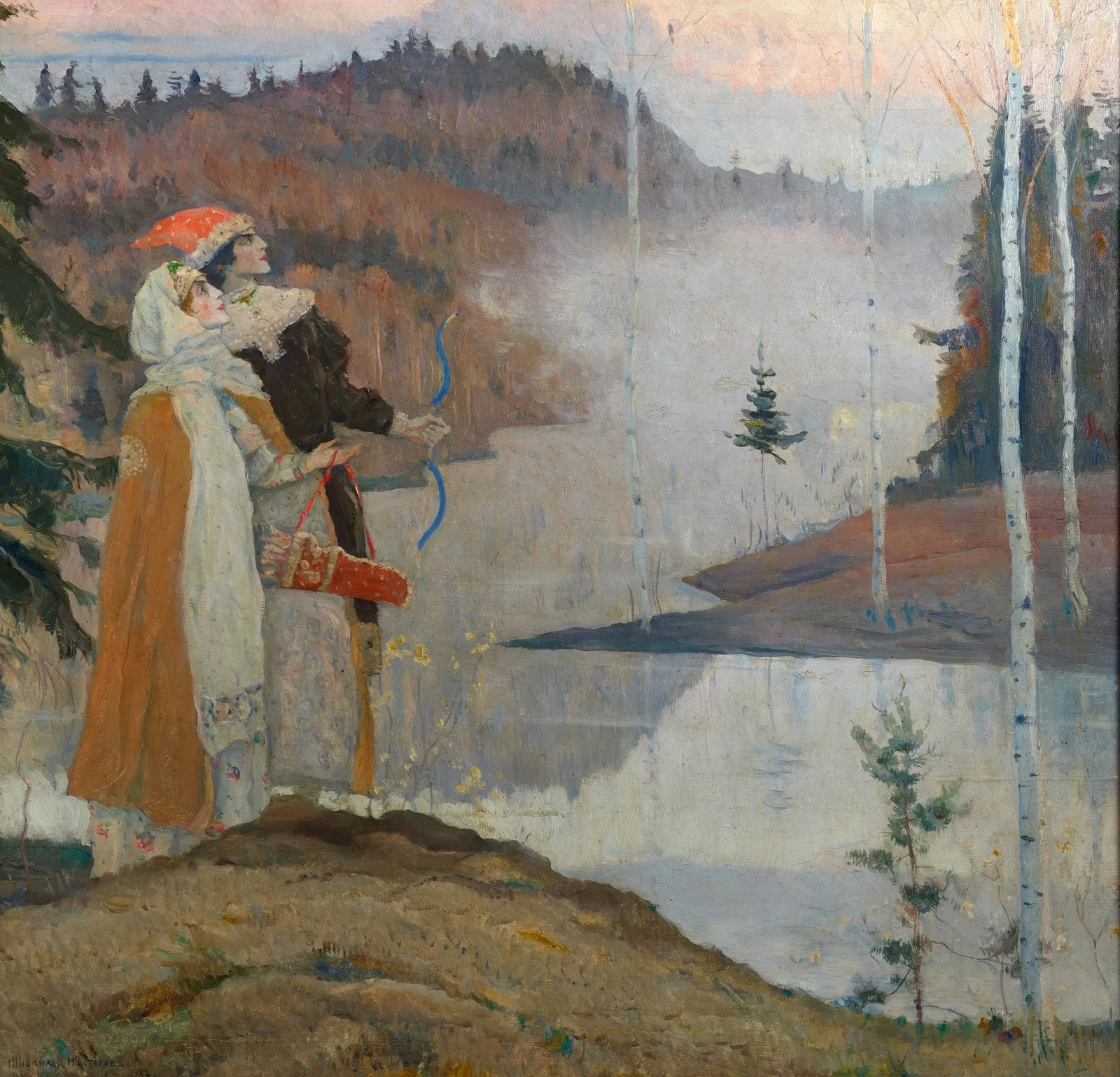 Михаил Нестеров. Два лада. 1922. Вариант одноименной картины (1905, Нижегородский государственный художественный музей). Екатеринбургский музей изобразительных искусств.