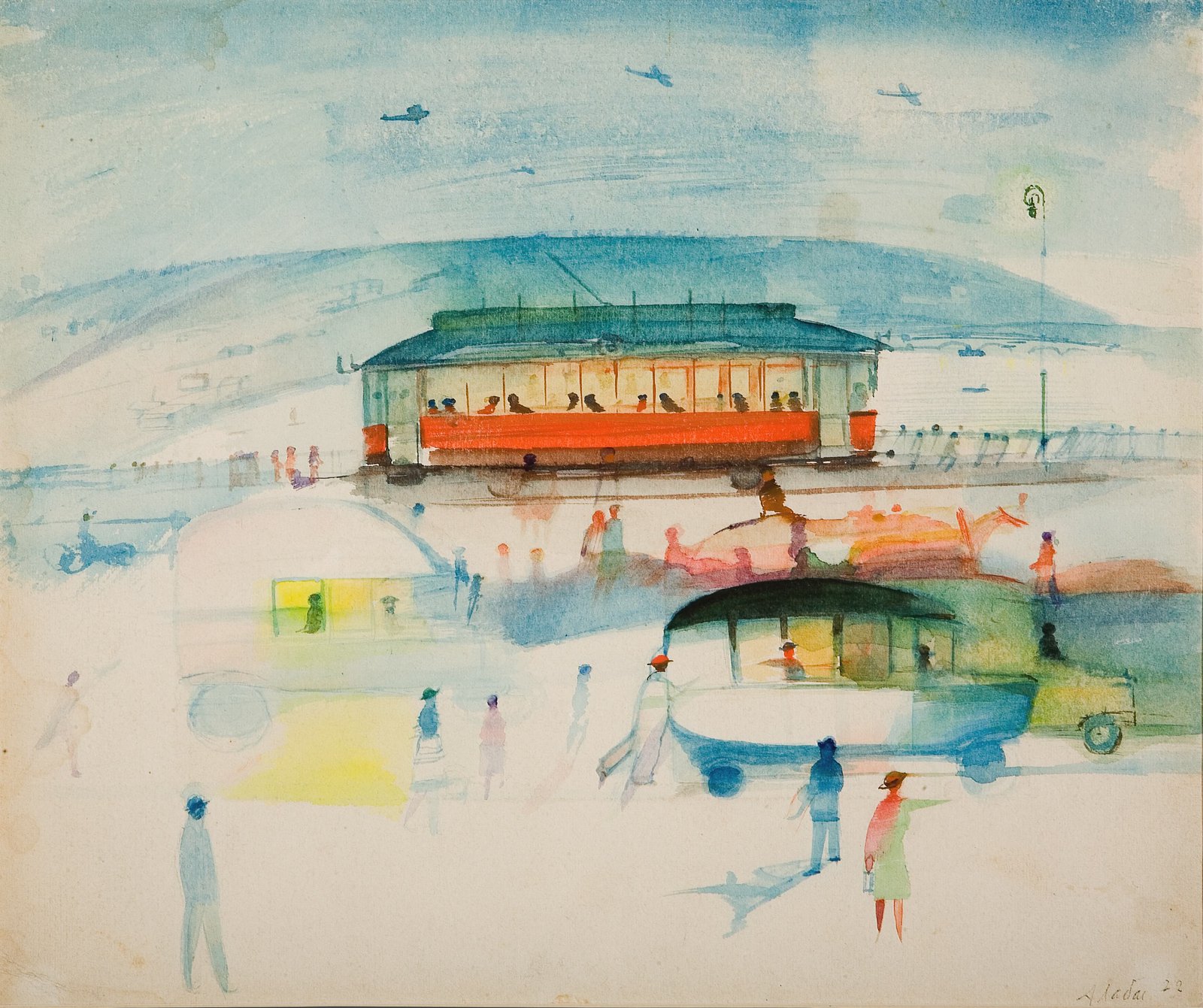 Александр Лабас. Вечером в городе. Вторая половина 1920-х  © Государственная Третьяковская галерея © Бескина-Лабас О.М. 2024