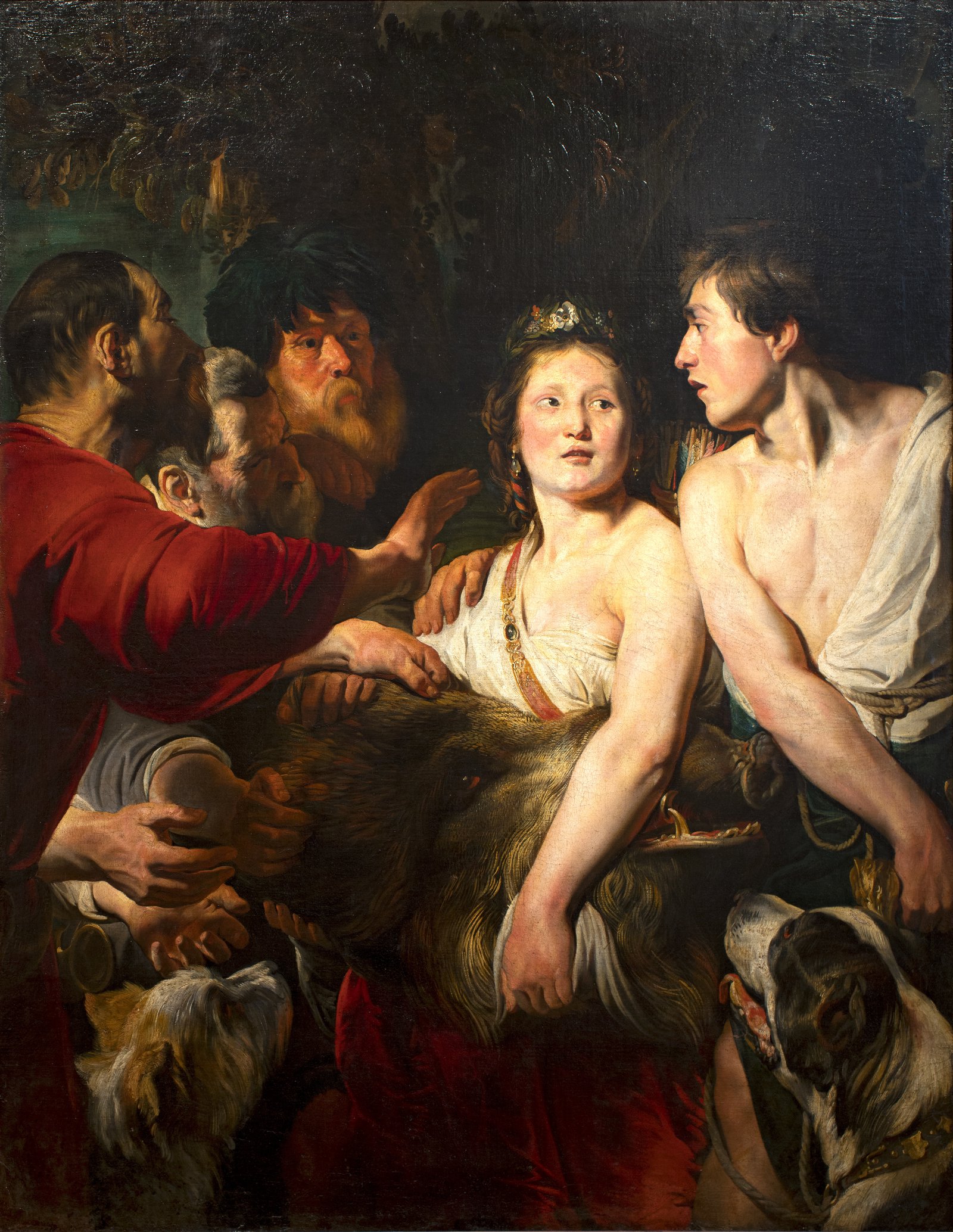 Якоб (Жак) Йорданс. Мелеагр и Аталанта. Екатеринбургский музей изобразительных искусств