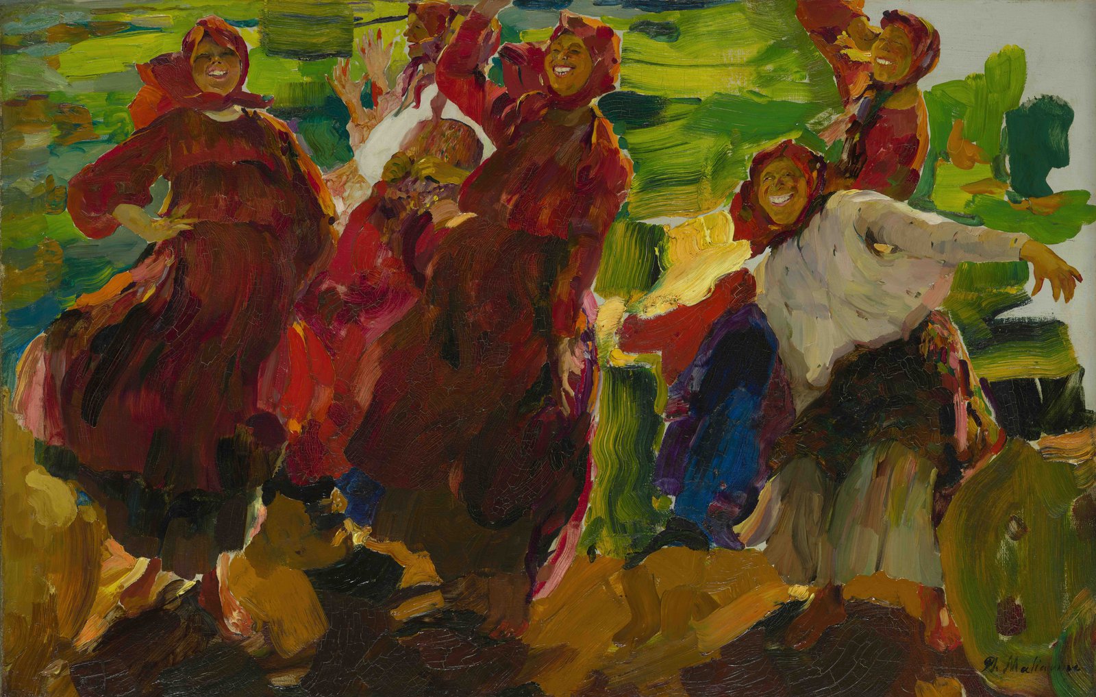 Филипп Малявин. Бабы (вариант картины «Смех» 1899 года). 1920–1930-е  © Собрание Владимира Чеканова