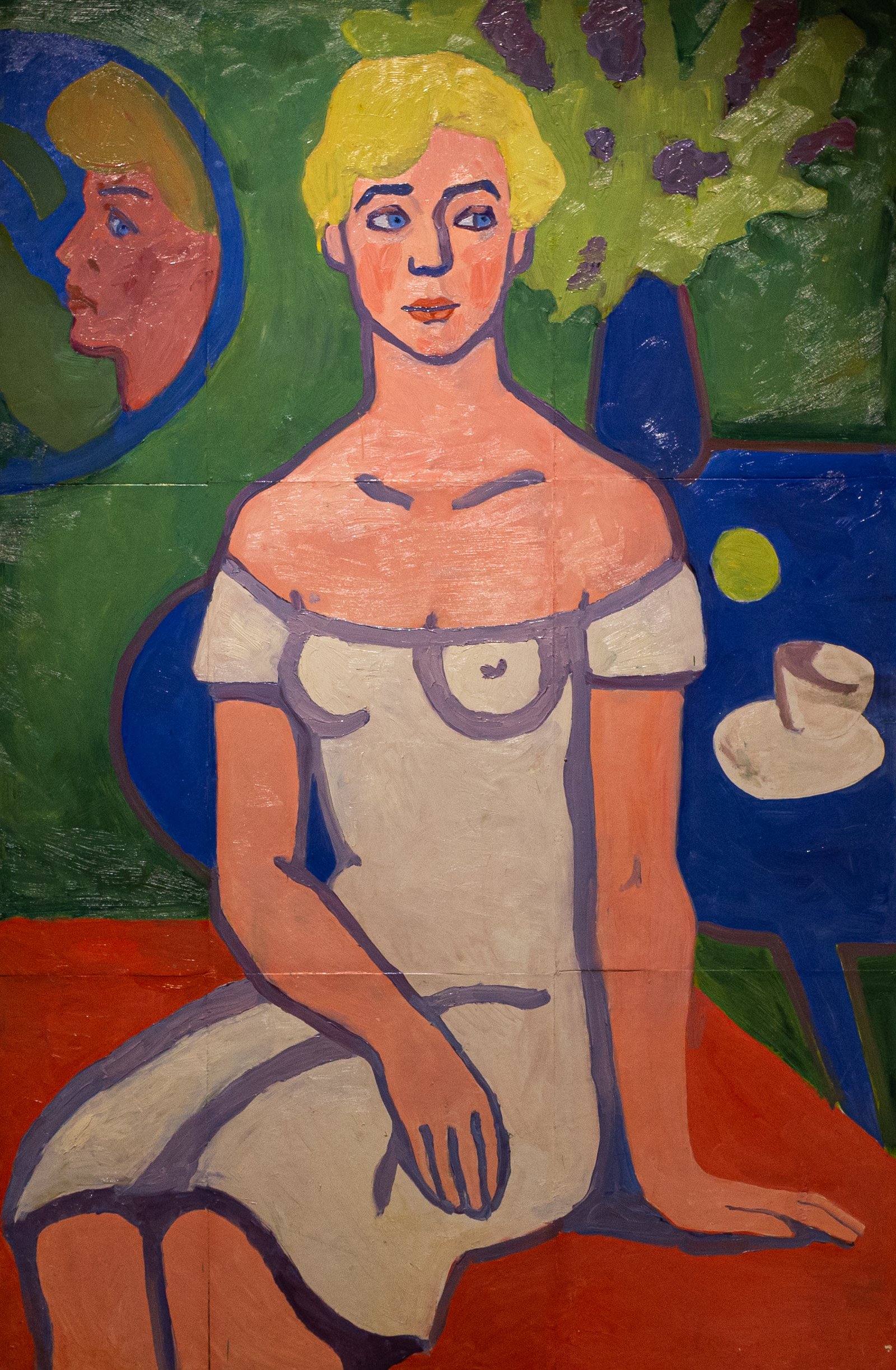 Алексей Губарёв (1931–1990). Портрет девушки в белом платье. 1966 