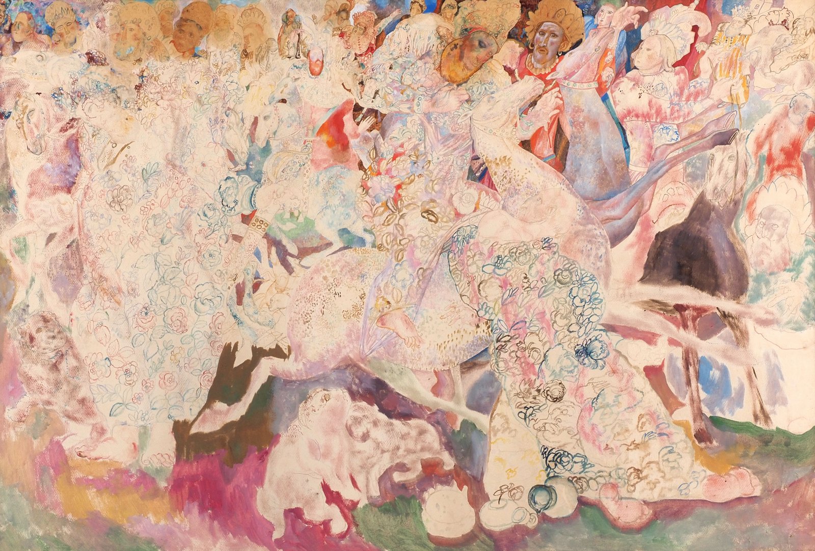 Павел Филонов . Поклонение волхвов, 1914 © Собрание Игоря Сановича