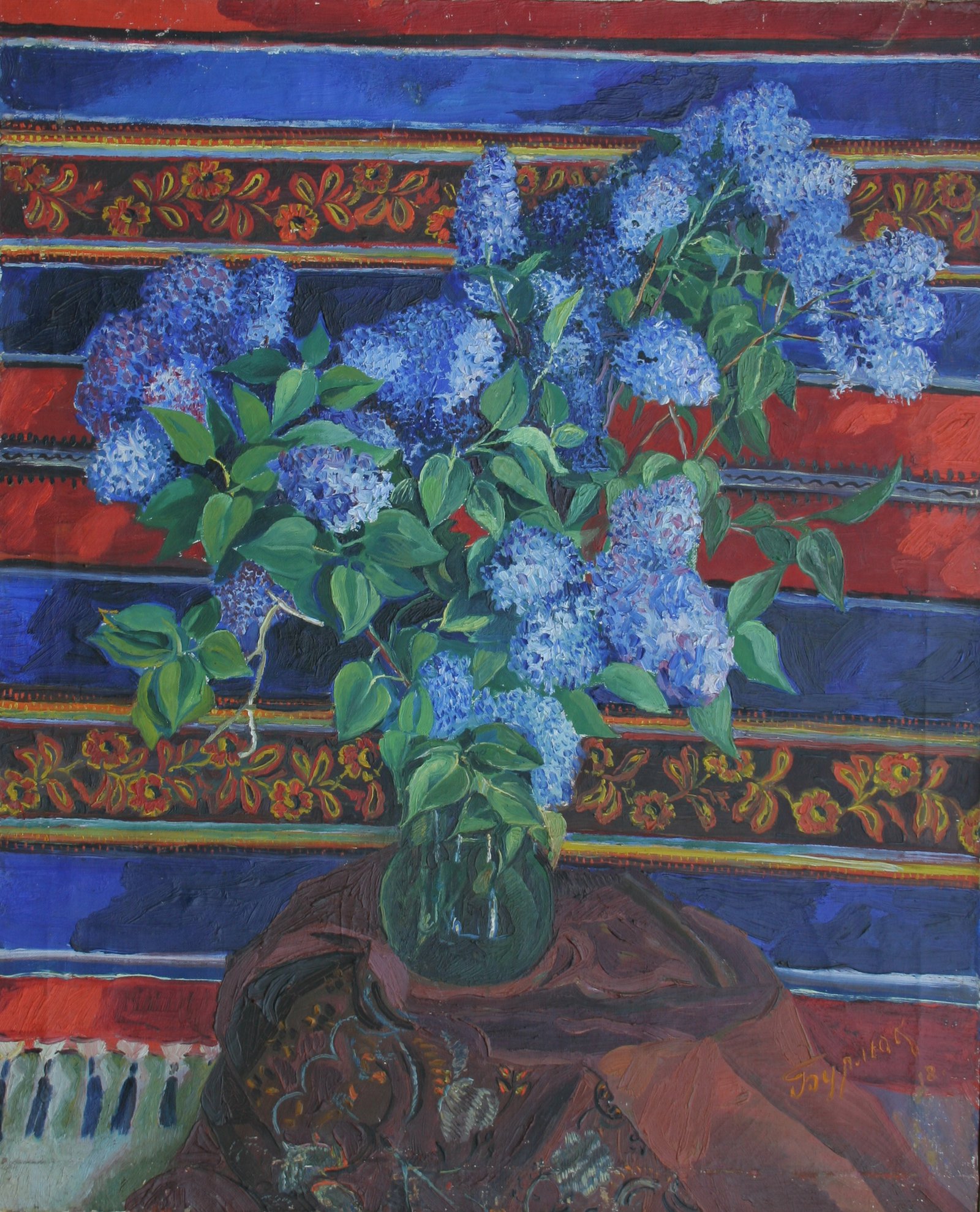 Давид Бурлюк. Расцветшая сирень. 1918. Башкирский государственный художественный музей им. М.В. Нестерова, изображения.