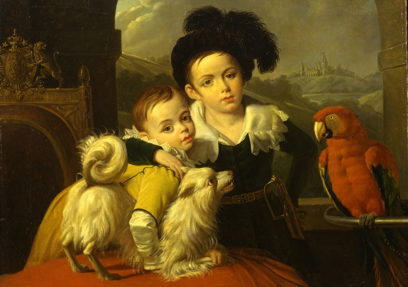 Никола де КУРТЕЙЛЬ «ПОРТРЕТ БРАТЬЕВ КОЛОСОВЫХ». 1819. Музей-усадьба «Архангельское»