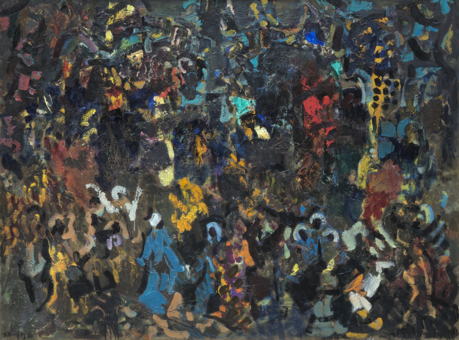 Валерий Волков (1928–1920) Большой Каир. Ночные арабески. 1988–1989 Холст, масло. 